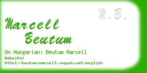 marcell beutum business card